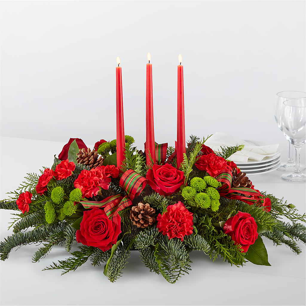 By the Candlelight Centerpiece – East City Flower Shop, Peterborough ON
