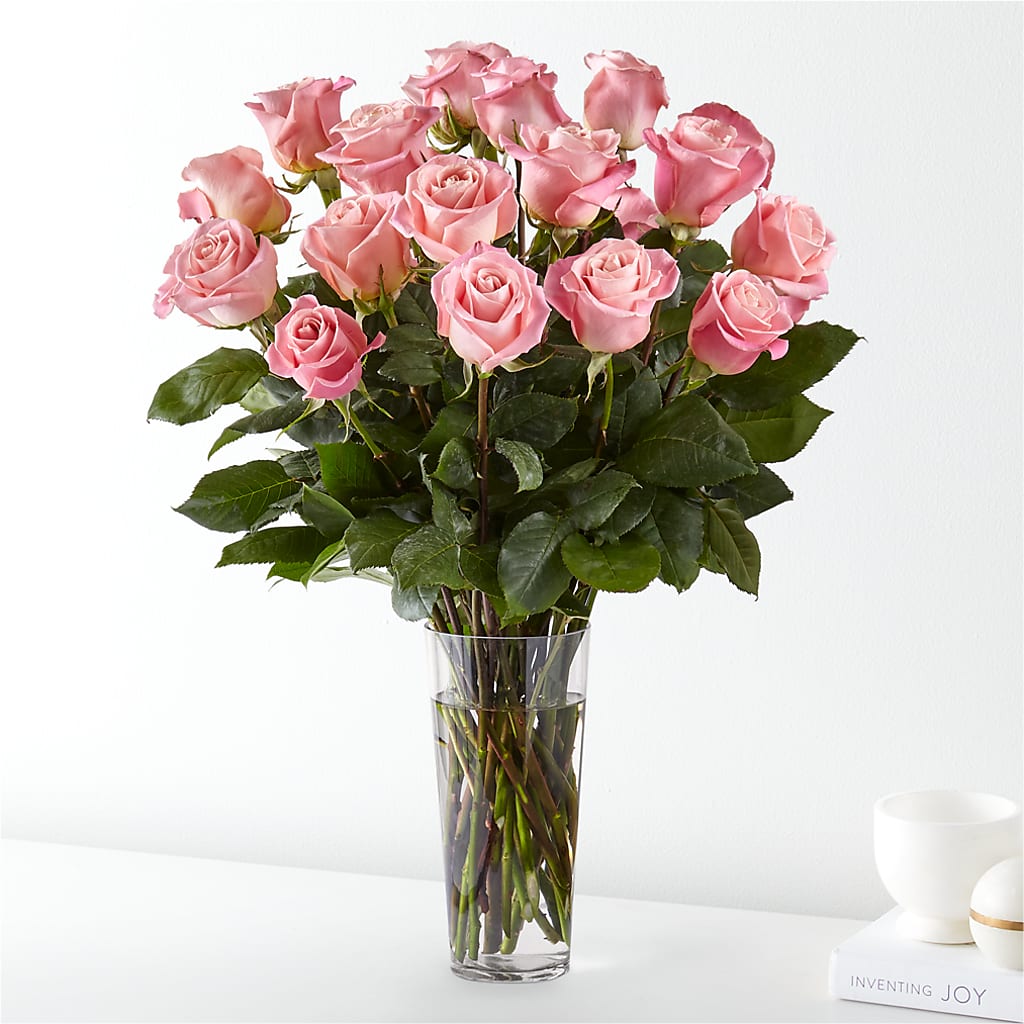 Long Stem Pink Rose Bouquet – East City Flower Shop, Peterborough ON