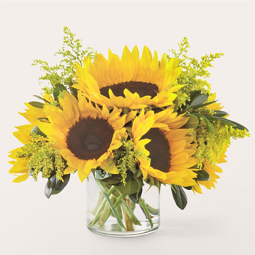 Beaming Sunflower Bouquet – East City Flower Shop, Peterborough ON