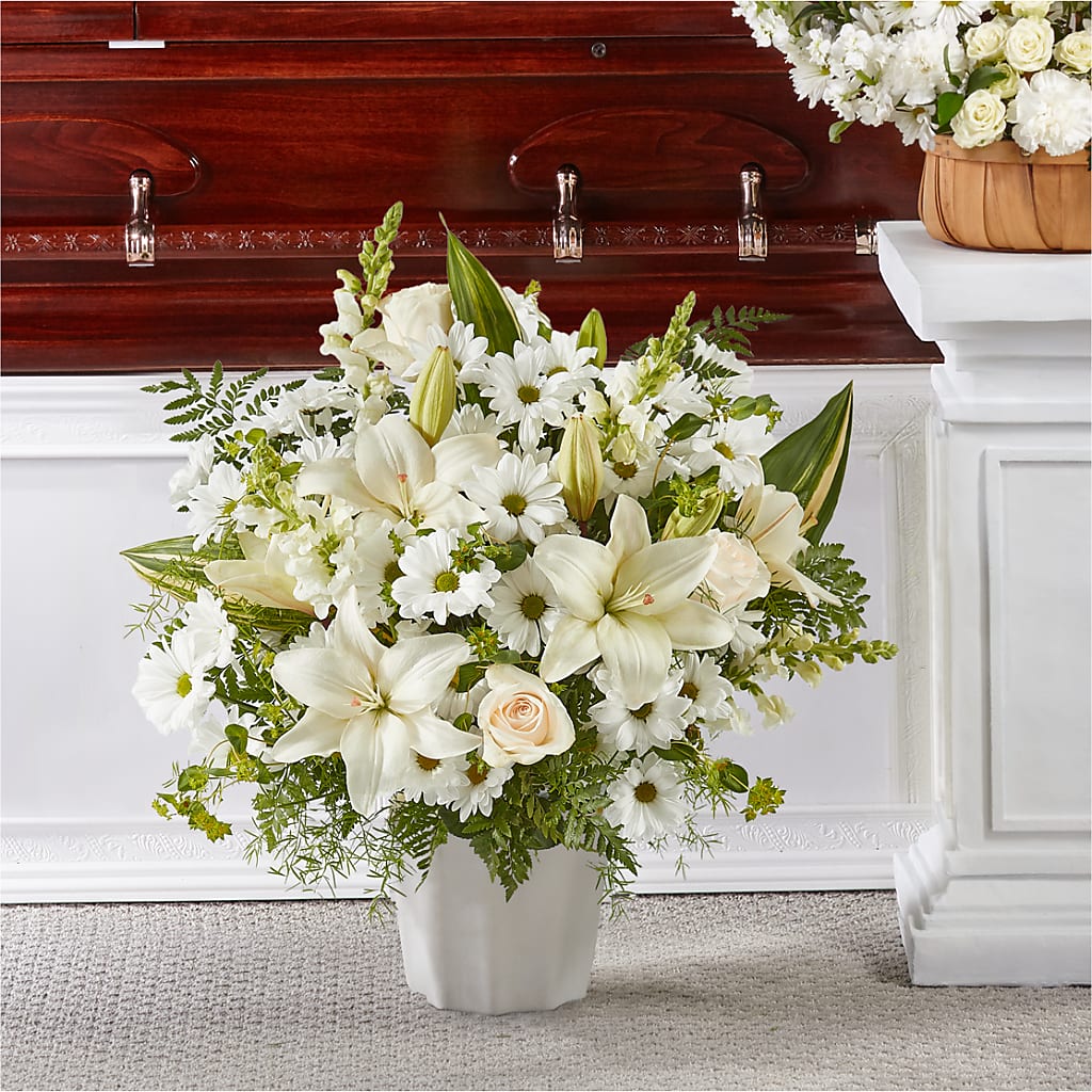 Thoughts of Tranquility Floor Basket – East City Flower Shop, Peterborough ON