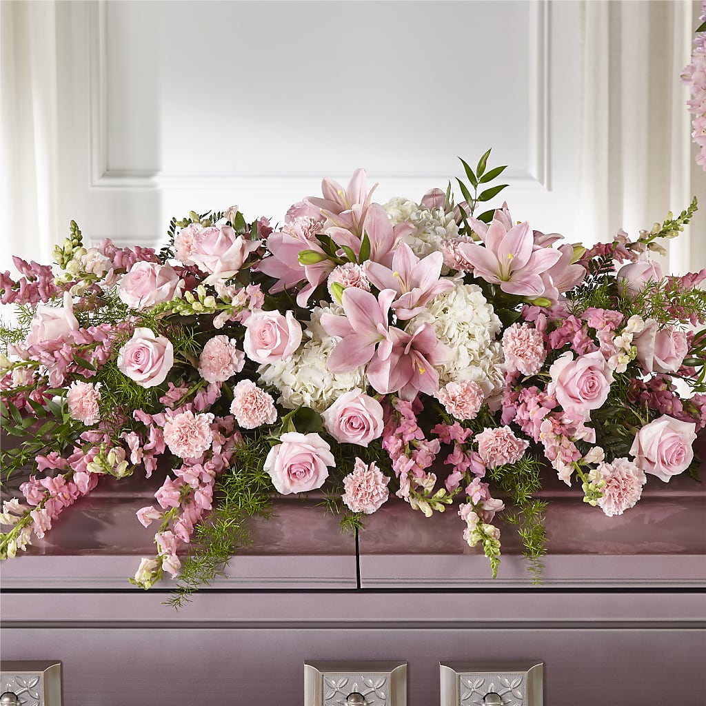 Life & Remembrance Casket Spray – East City Flower Shop, Peterborough ON