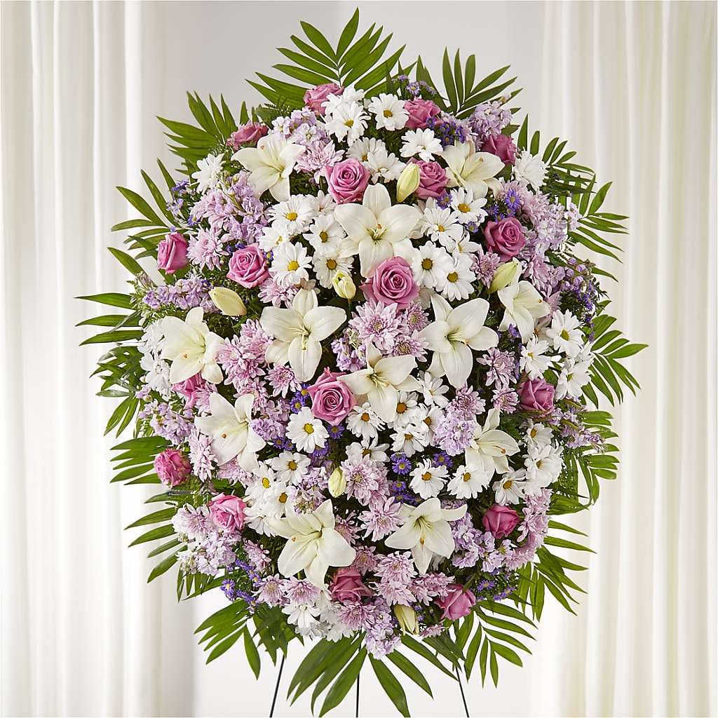 Surrounded by Love Standing Spray – East City Flower Shop, Peterborough ON