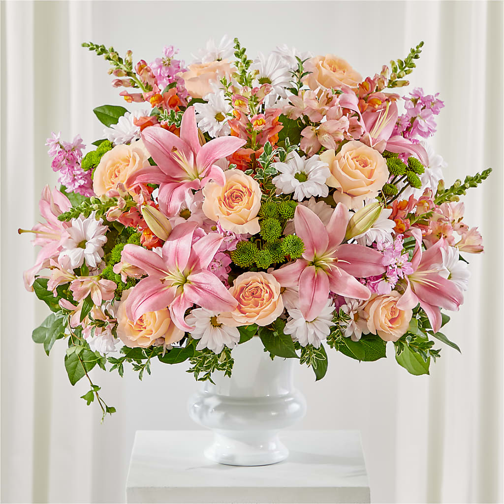 Heartfelt Gesture Urn Arrangement – East City Flower Shop, Peterborough ON