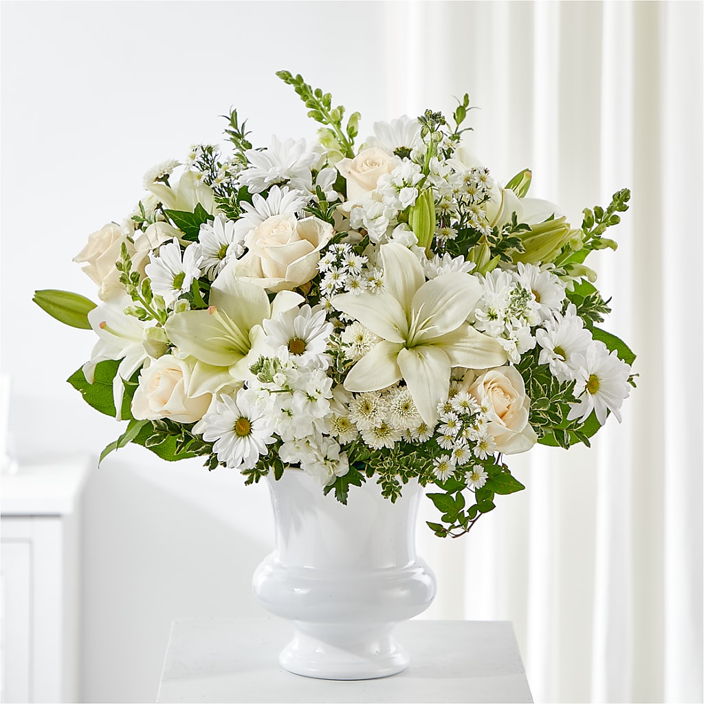Uplifting Urn Arrangement – East City Flower Shop, Peterborough ON