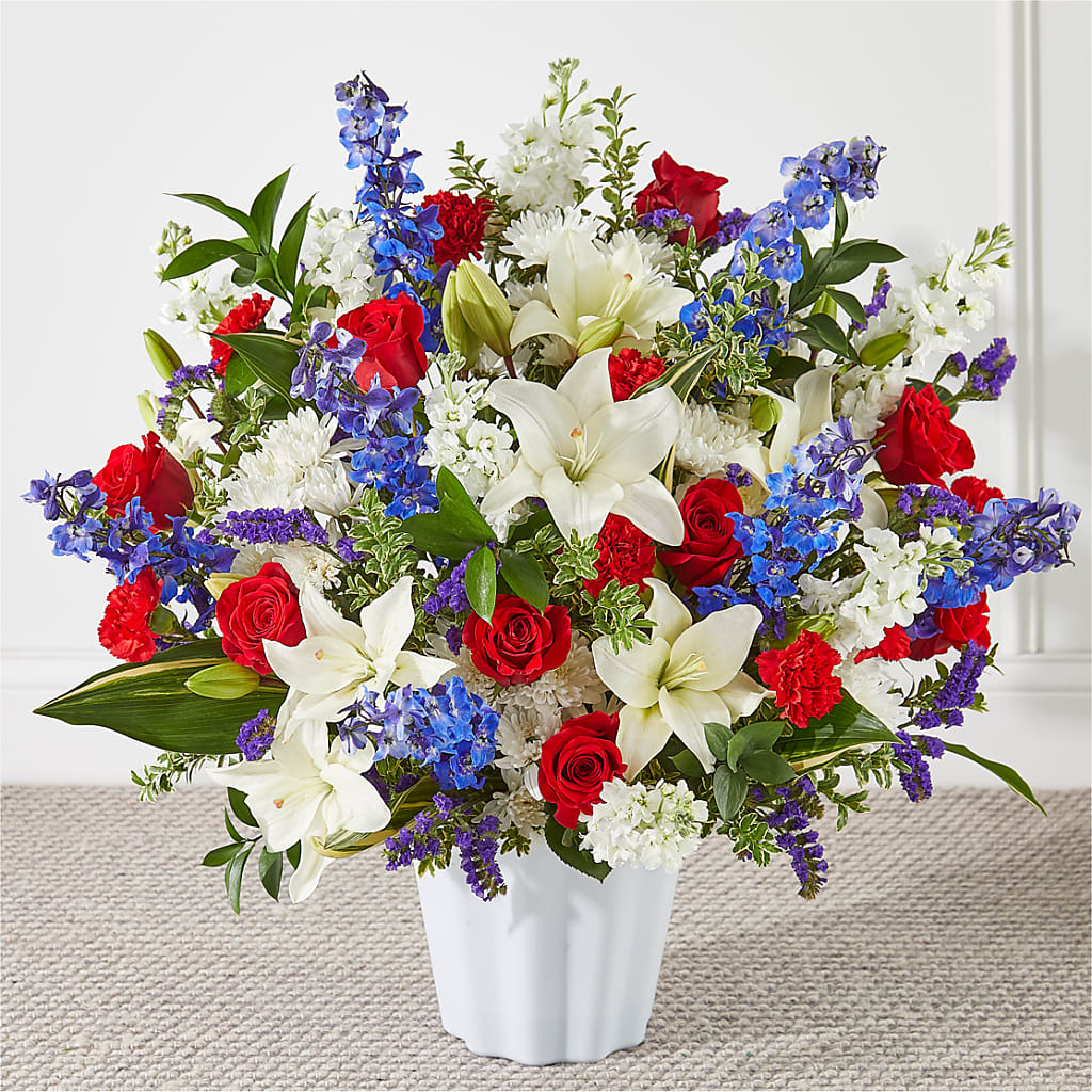 Consoled Floor Basket – East City Flower Shop, Peterborough ON