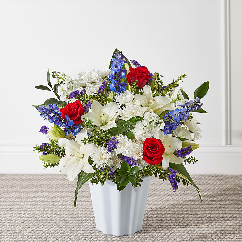 Consoled Floor Basket – East City Flower Shop, Peterborough ON