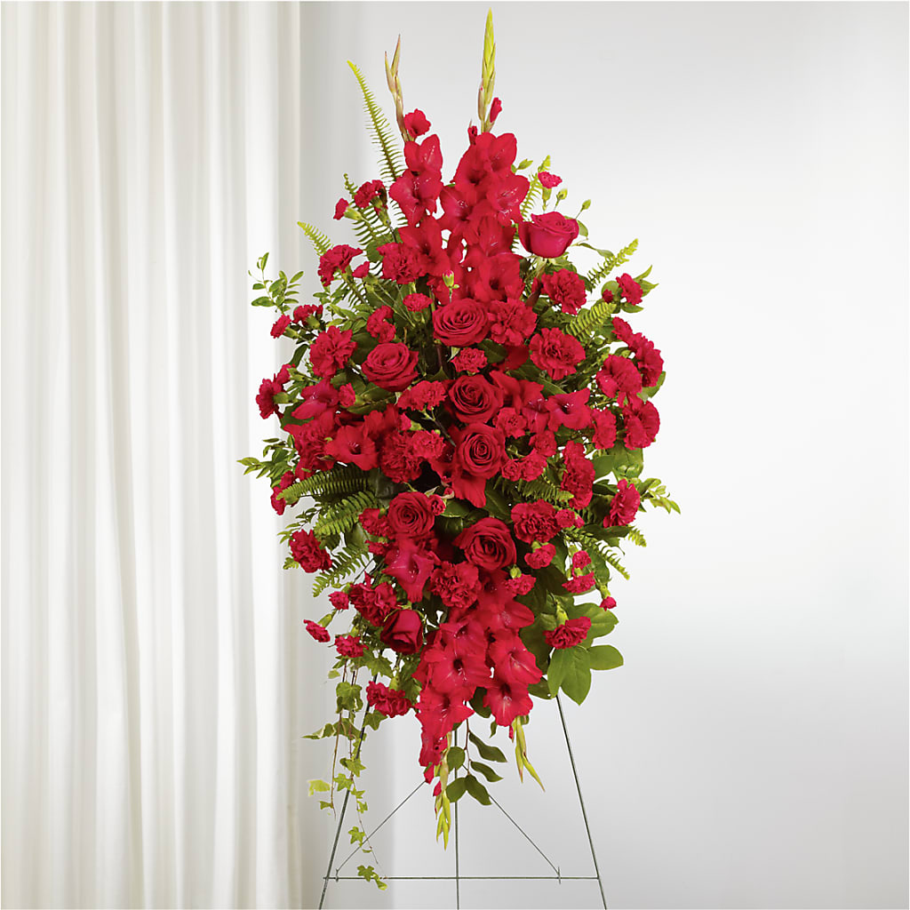 From the Heart Standing Spray – East City Flower Shop, Peterborough ON