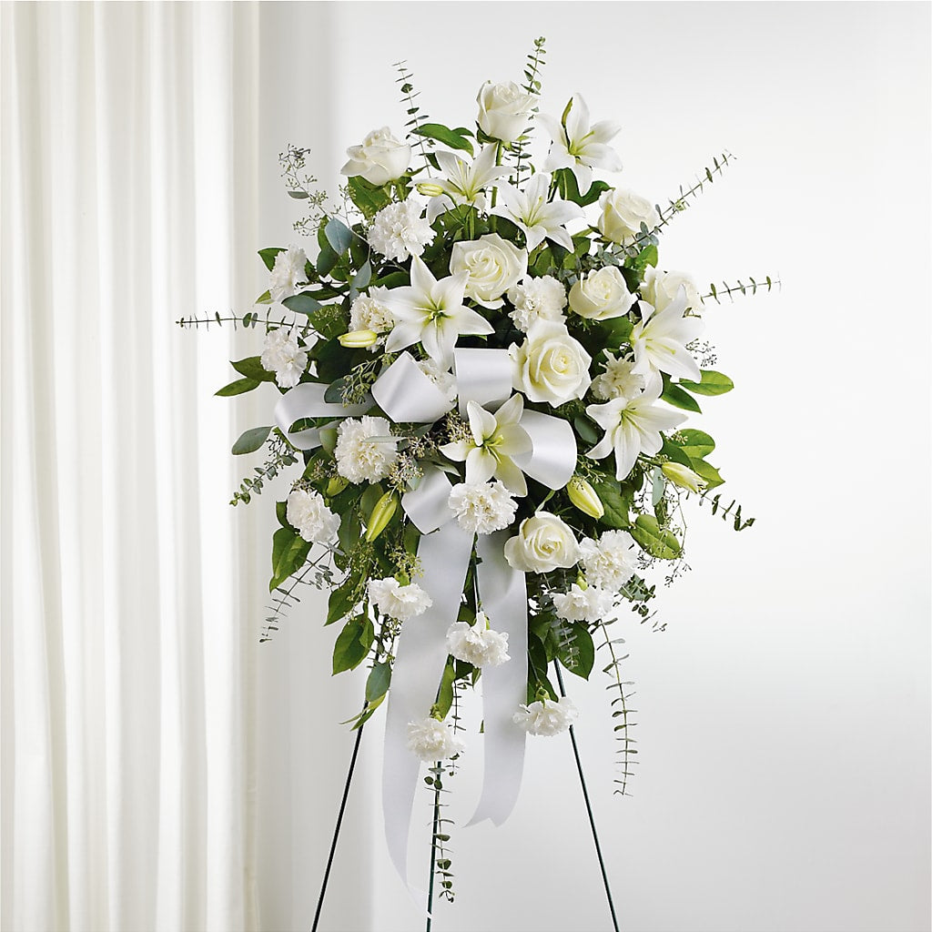 With Care Standing Spray – East City Flower Shop, Peterborough ON