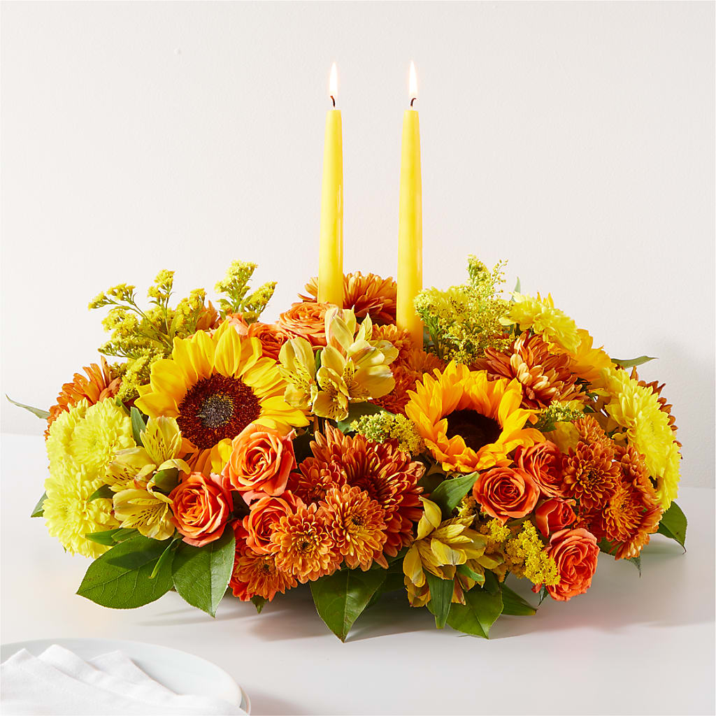 Autumn Harmony Centerpiece – East City Flower Shop, Peterborough ON