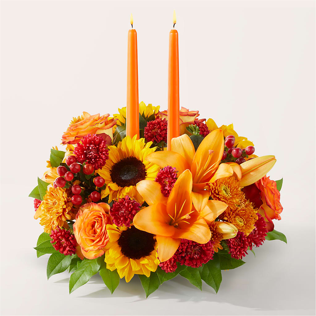 Grateful Centerpiece – East City Flower Shop, Peterborough ON