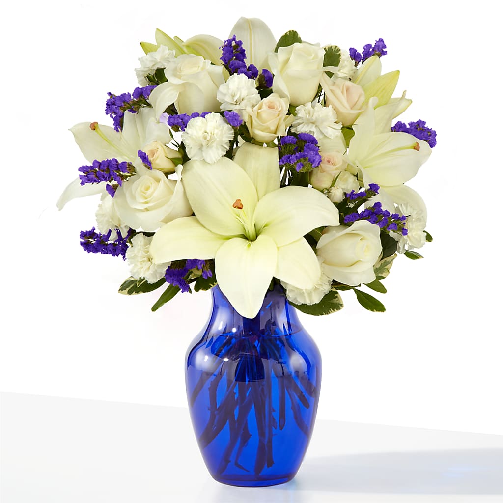 Sapphire Rush Bouquet – East City Flower Shop, Peterborough ON