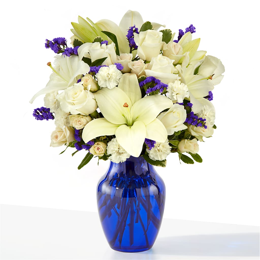 Sapphire Rush Bouquet – East City Flower Shop, Peterborough ON