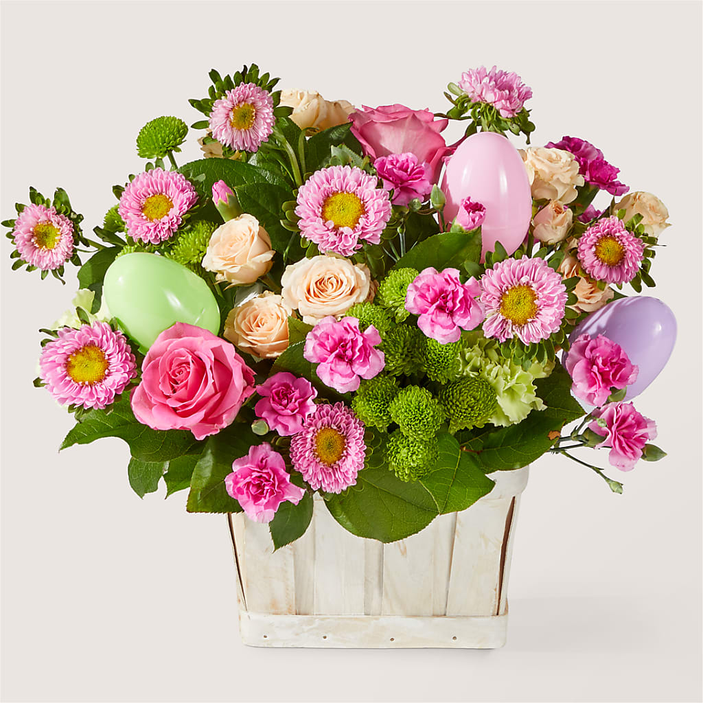 Get Eggcited Basket – East City Flower Shop, Peterborough ON