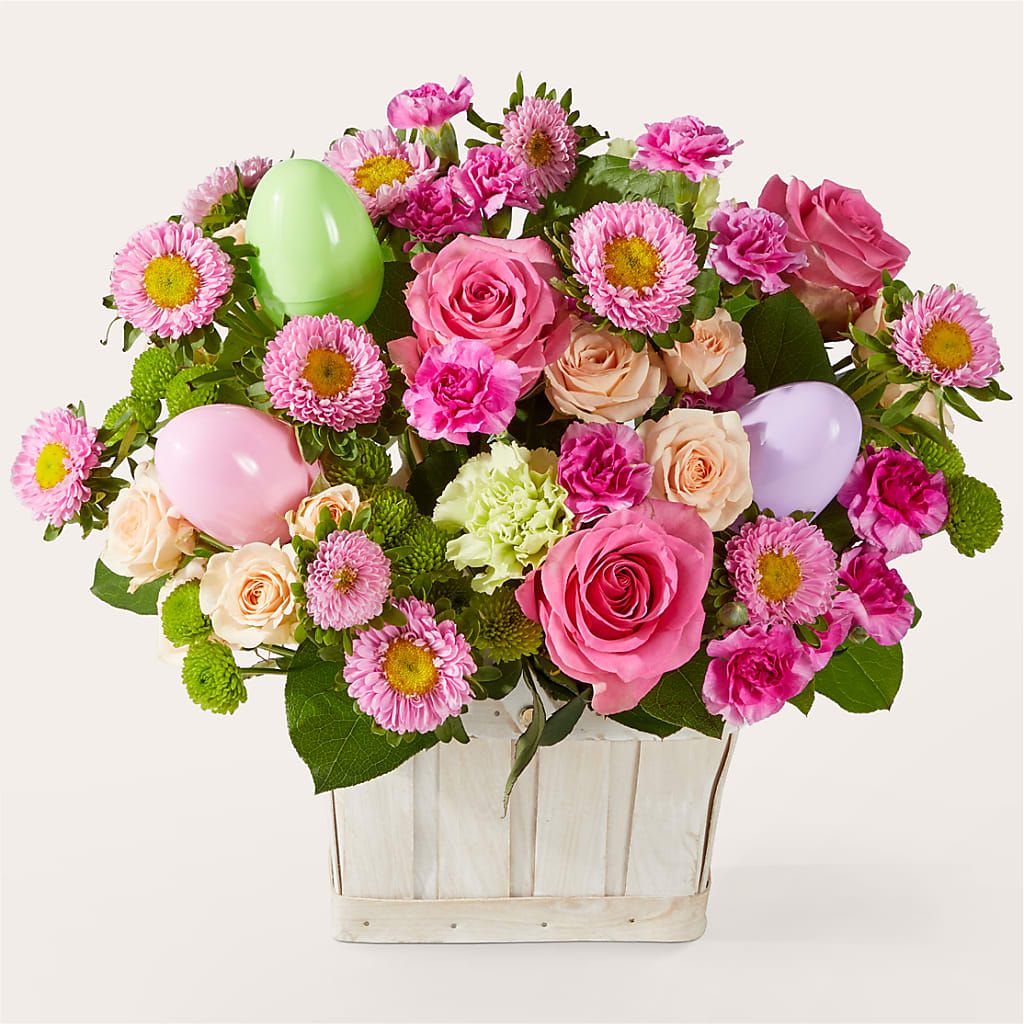 Get Eggcited Basket – East City Flower Shop, Peterborough ON