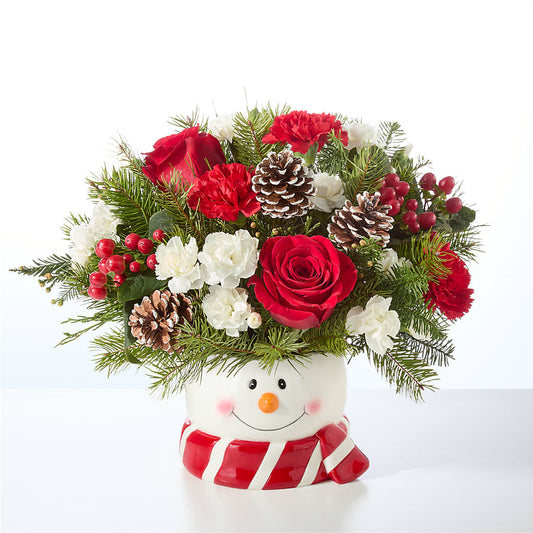 Jolly Snowman Bouquet –  East City Flower Shop, Peterborough ON