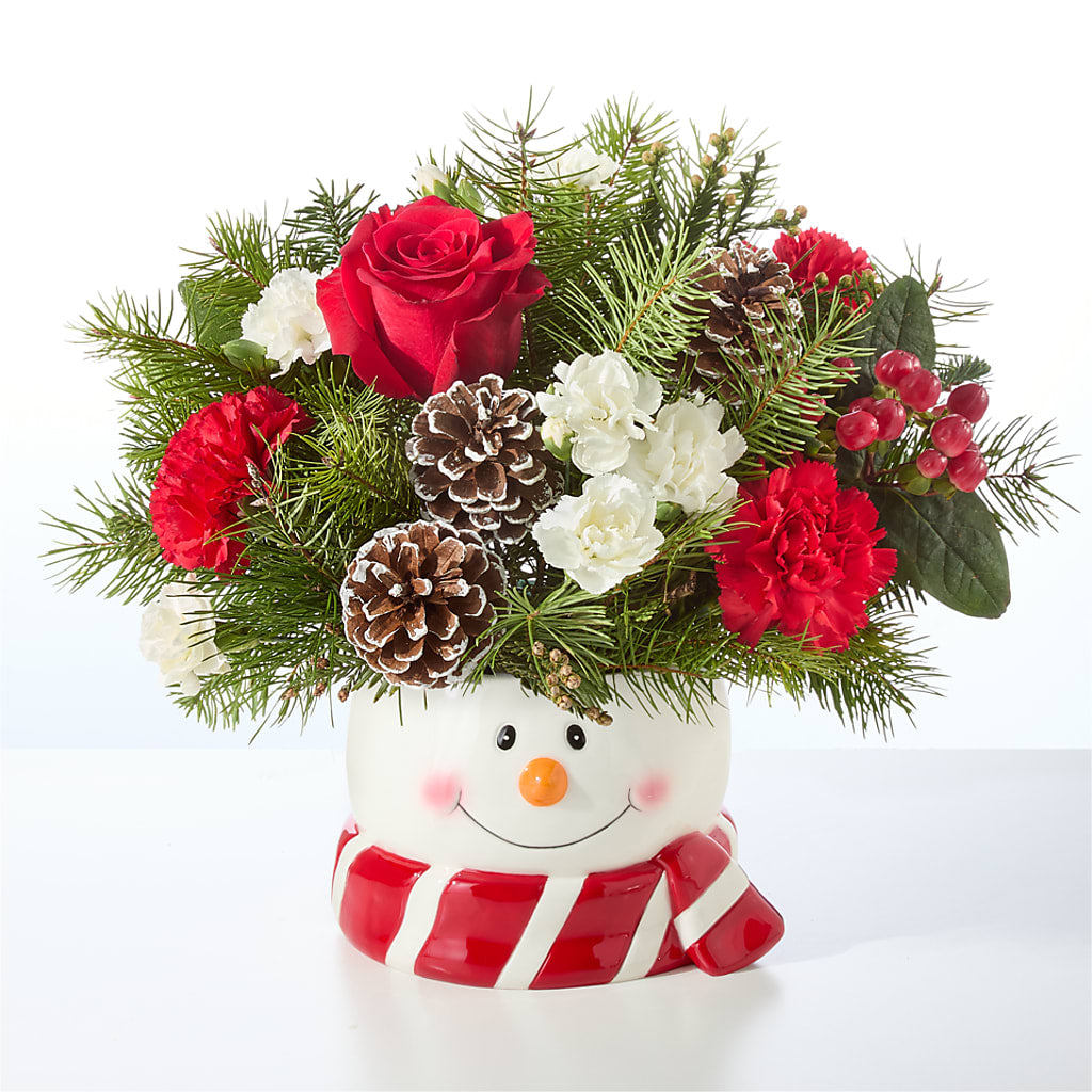 Jolly Snowman Bouquet –  East City Flower Shop, Peterborough ON