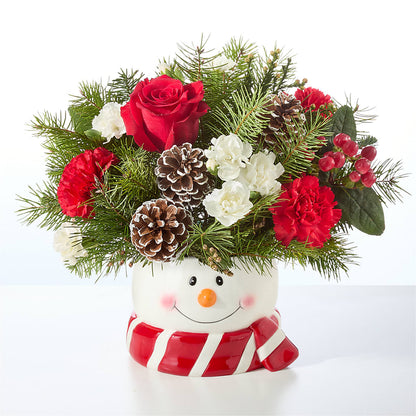 Jolly Snowman Bouquet –  East City Flower Shop, Peterborough ON