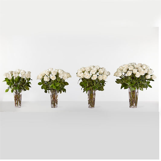 Long Stem White Rose Bouquet –  East City Flower Shop, Peterborough ON