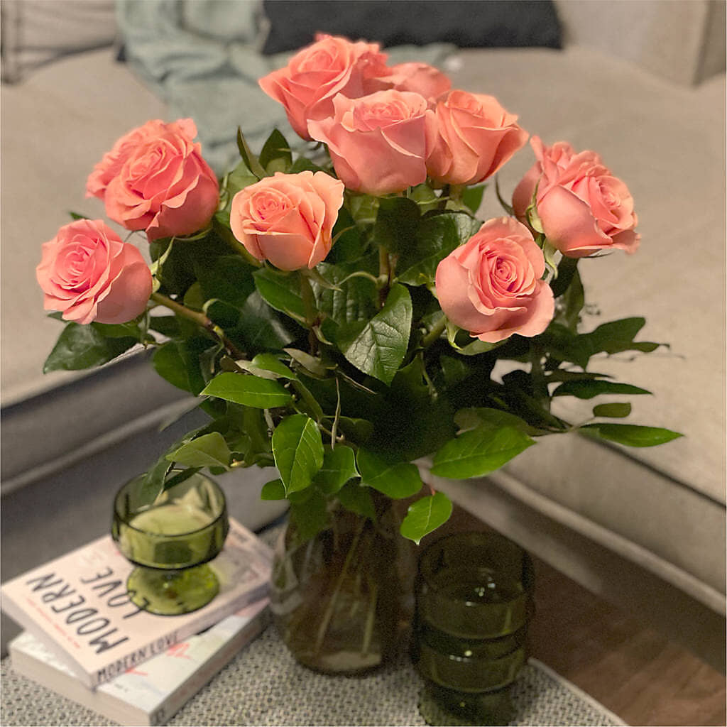 Long Stem Pink Rose Bouquet –  East City Flower Shop, Peterborough ON
