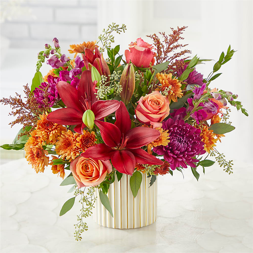 Burgundy Landscape Bouquet –  East City Flower Shop, Peterborough ON