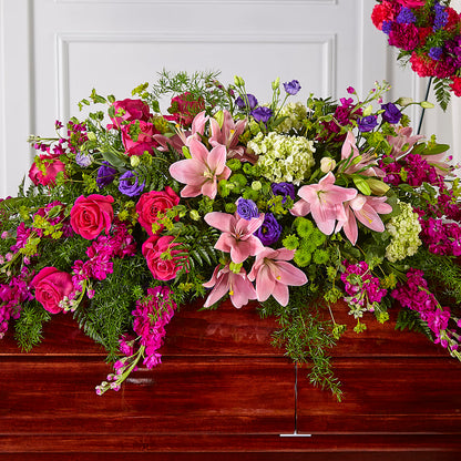 Radiant Tribute Casket Spray –  East City Flower Shop, Peterborough ON
