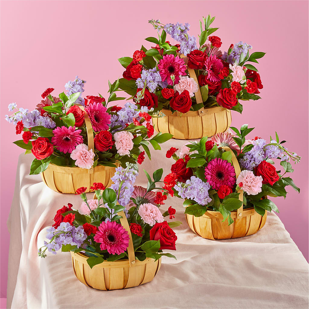 Pink Picnic Basket –  East City Flower Shop, Peterborough ON