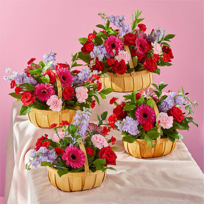 Pink Picnic Basket –  East City Flower Shop, Peterborough ON