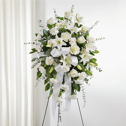 With Care Standing Spray –  East City Flower Shop, Peterborough ON