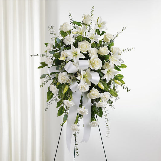 With Care Standing Spray –  East City Flower Shop, Peterborough ON