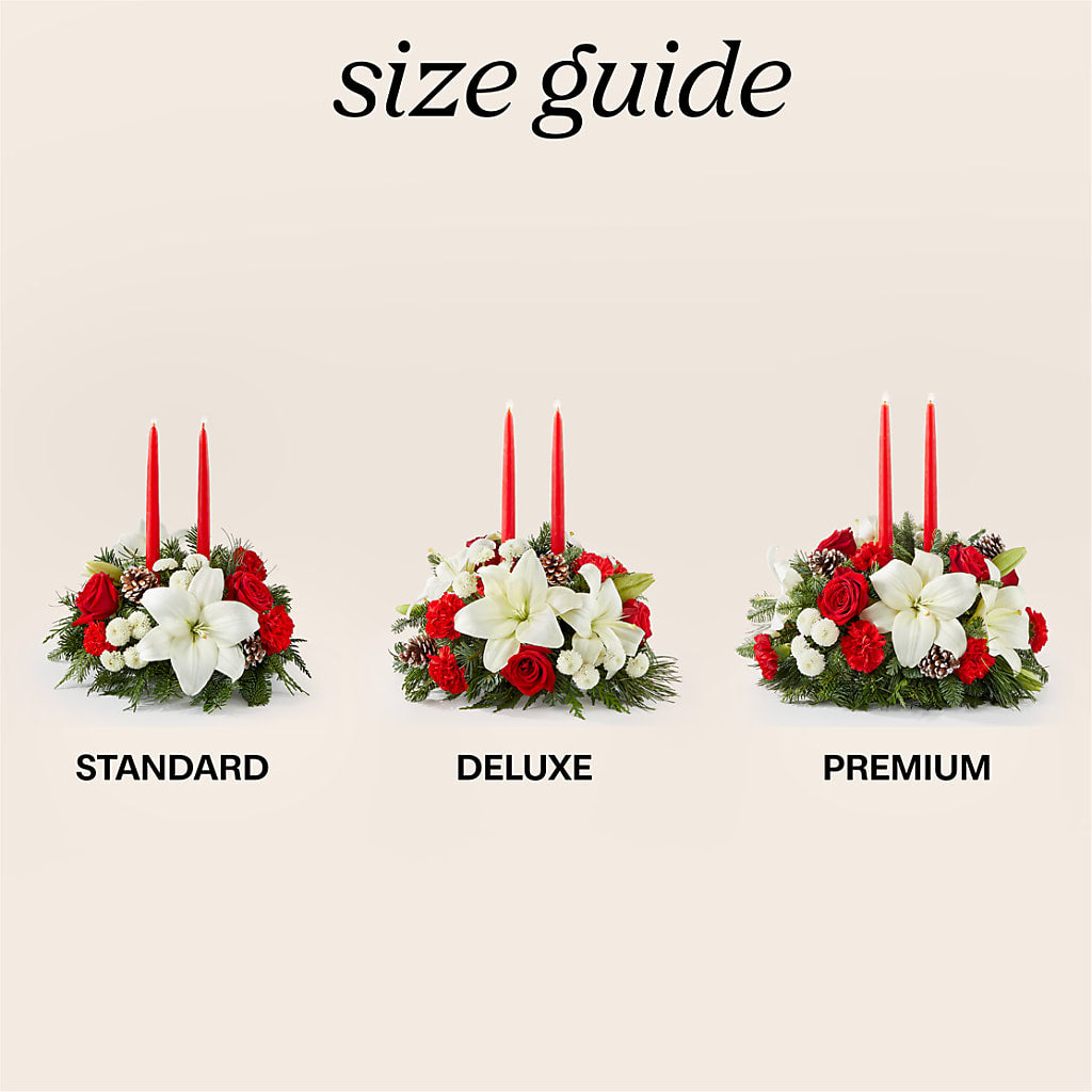 Seasonal Festivities Centerpiece –  East City Flower Shop, Peterborough ON