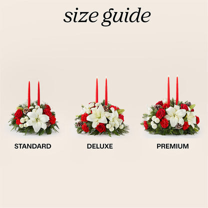Seasonal Festivities Centerpiece –  East City Flower Shop, Peterborough ON
