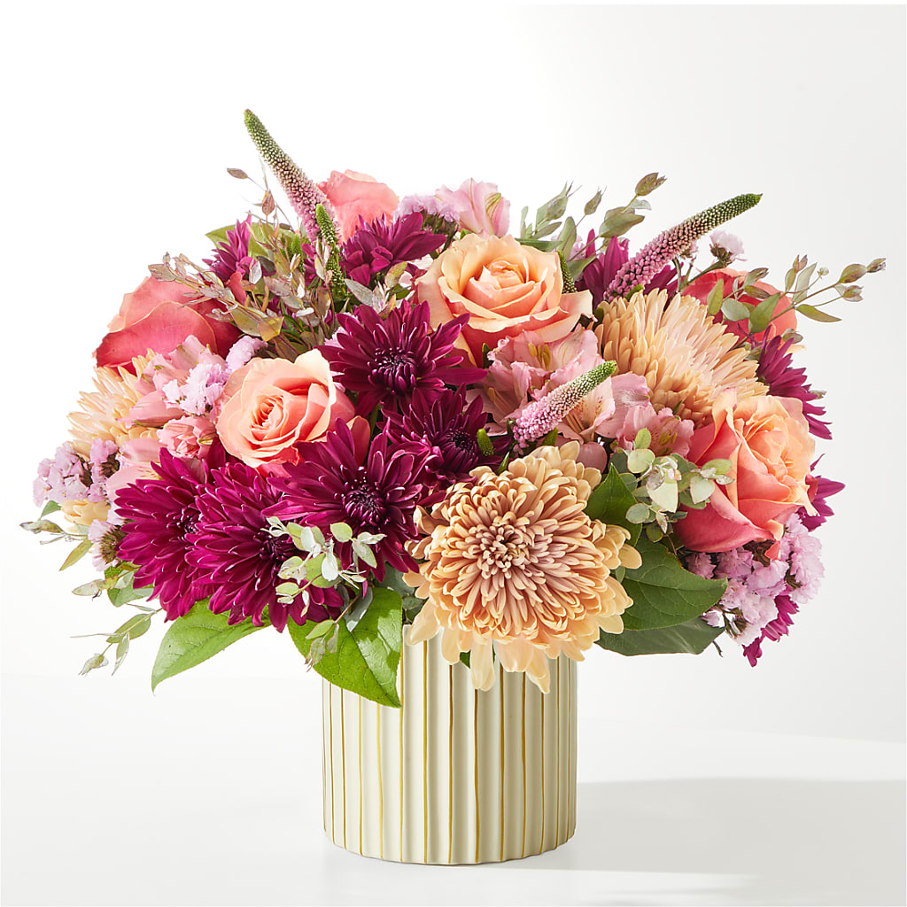 Berry Cobbler Bouquet with Ivory Vase –  East City Flower Shop, Peterborough ON