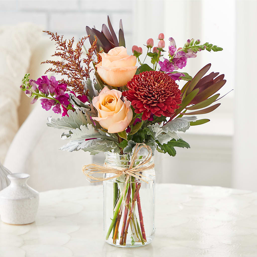 Moody Hues Bouquet –  East City Flower Shop, Peterborough ON
