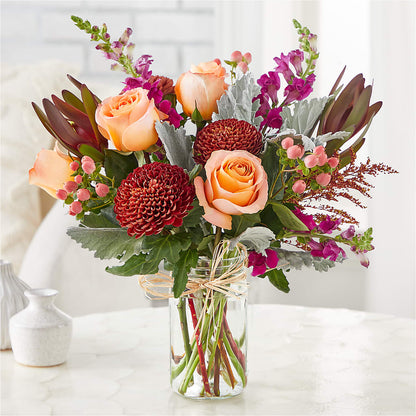 Moody Hues Bouquet –  East City Flower Shop, Peterborough ON