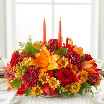 Autumn's Embrace Centerpiece –  East City Flower Shop, Peterborough ON
